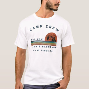 Personalized Camping Weekend Bachelor Party T-Shirt