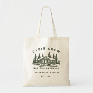 Personalized Camping Weekend Bachelor Party Tote Bag