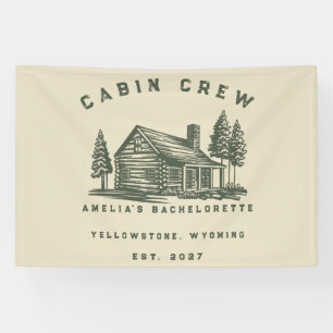 Personalized Camping Weekend Bachelorette Party Banner