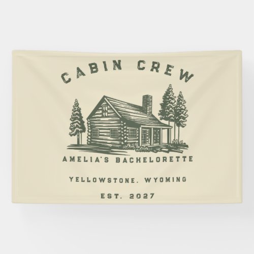 Personalized Camping Weekend Bachelorette Party Banner