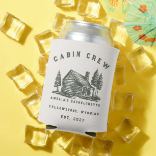 Personalized Camping Weekend Bachelorette Party Can Cooler