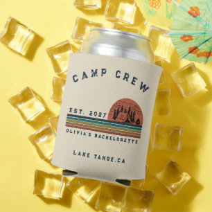 Personalized Camping Weekend Bachelorette Party Can Cooler