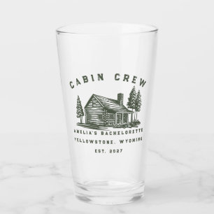 Personalized Camping Weekend Bachelorette Party Glass