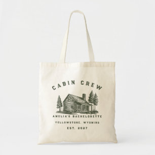Personalized Camping Weekend Bachelorette Party Tote Bag