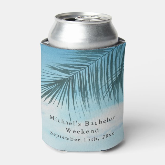 Personalized Can Cooler | Bachelor Beach Weekend (Can Front)