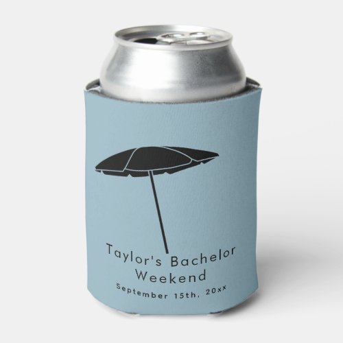 Personalized Can Cooler  Bachelor Beach Weekend