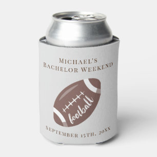 Personalized Can Cooler Bachelor Football Weekend
