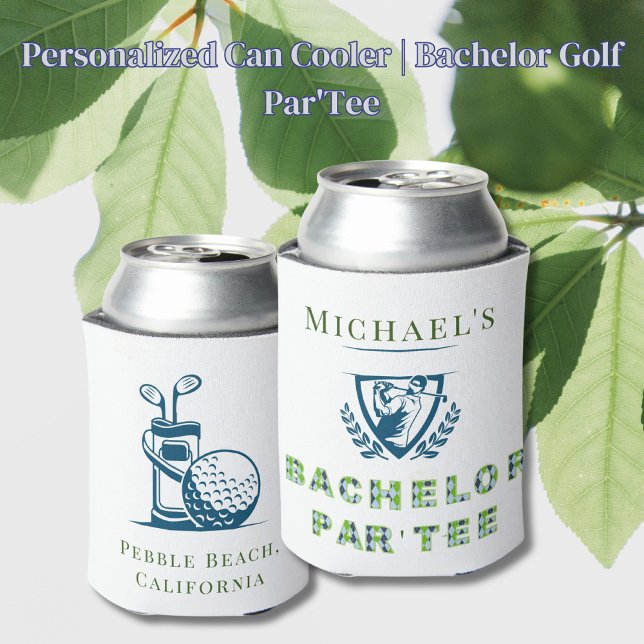 Personalized Can Cooler | Bachelor Golf Par'Tee (Creator Uploaded)
