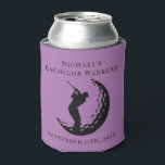 Personalized Can Cooler | Bachelor Golf Weekend<br><div class="desc">Personalized Can Cooler | Bachelor Golf Weekend Personalized Can Coolers are the perfect keepsakes for your friends to remember your special day. Cheers to a fun and memorable bachelor party! Elevate your wedding bachelor/bachelorette weekend with our unique Golf Theme Can Cooler on Zazzle. 🏌️‍♂️ Whether you're hitting the green or...</div>