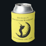 Personalized Can Cooler | Bachelor Golf Weekend<br><div class="desc">Personalized Can Cooler | Bachelor Golf Weekend Personalized Can Coolers are the perfect keepsakes for your friends to remember your special day. Cheers to a fun and memorable bachelor party! Elevate your wedding bachelor/bachelorette weekend with our unique Golf Theme Can Cooler on Zazzle. 🏌️‍♂️ Whether you're hitting the green or...</div>