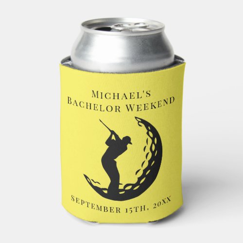 Personalized Can Cooler  Bachelor Golf Weekend