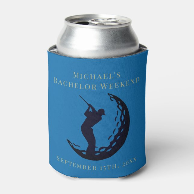 Personalized Can Cooler | Bachelor Golf Weekend (Can Front)