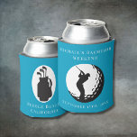 Personalized Can Cooler | Bachelor Golf Weekend<br><div class="desc">Personalized Can Cooler | Bachelor Golf Weekend Personalized Can Coolers are the perfect keepsakes for your friends to remember your special day. Cheers to a fun and memorable bachelor party! Add your custom wording to this design by using the "Edit this design template" boxes on the right hand side of...</div>