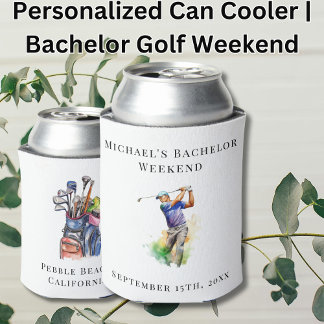 Personalized Can Cooler | Bachelor Golf Weekend
