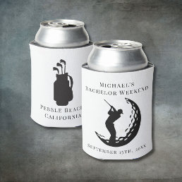 Personalized Can Cooler | Bachelor Golf Weekend