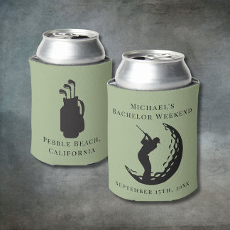 Personalized Can Cooler | Bachelor Golf Weekend