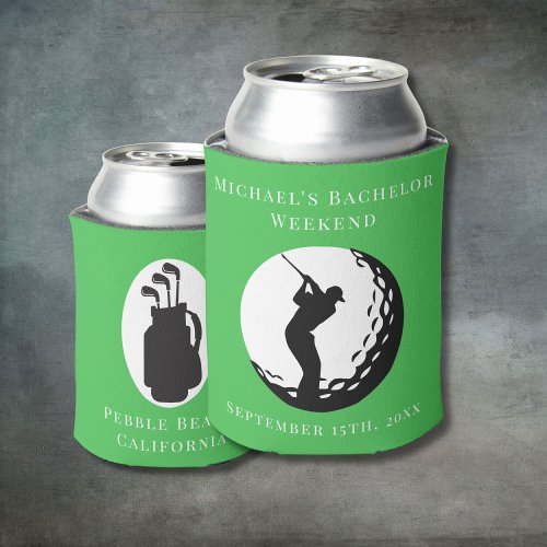 Personalized Can Cooler  Bachelor Golf Weekend