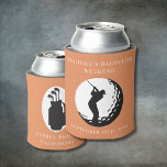 Personalized Can Cooler | Bachelor Golf Weekend<br><div class="desc">Personalized Can Cooler | Bachelor Golf Weekend Personalized Can Coolers are the perfect keepsakes for your friends to remember your special day. Cheers to a fun and memorable bachelor party! Add your custom wording to this design by using the "Edit this design template" boxes on the right hand side of...</div>