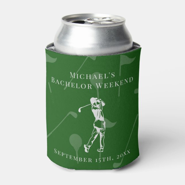 Personalized Can Cooler | Bachelor Golf Weekend (Can Front)