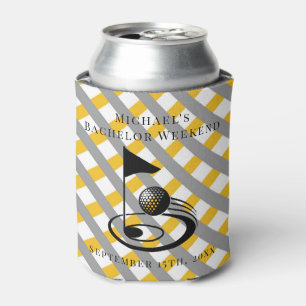 Personalized Can Cooler   Bachelor Golf Weekend