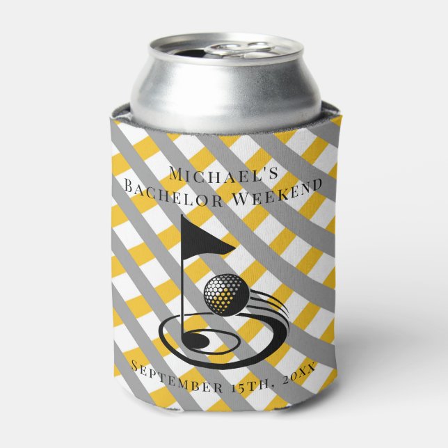 Personalized Can Cooler | Bachelor Golf Weekend (Can Front)