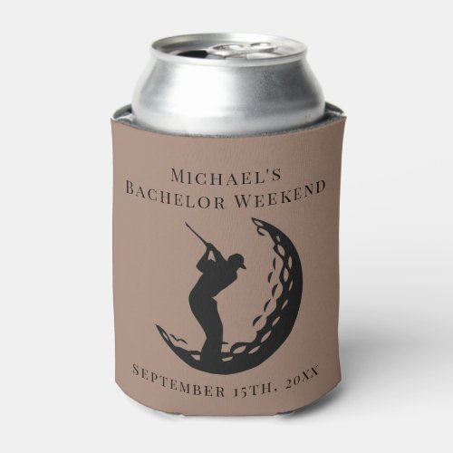 Personalized Can Cooler  Bachelor Golf Weekend