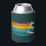 Personalized Can Cooler | Bachelor Surf Weekend<br><div class="desc">Personalized Can Cooler | Bachelor Weekend Personalized Can Coolers are the perfect keepsakes for your friends to remember your special day. Cheers to a fun and memorable bachelor party! Add your custom wording to this design by using the "Edit this design template" boxes on the right hand side of the...</div>