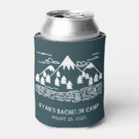 Custom Elegant Modern Cool Bachelor Party Can Cooler