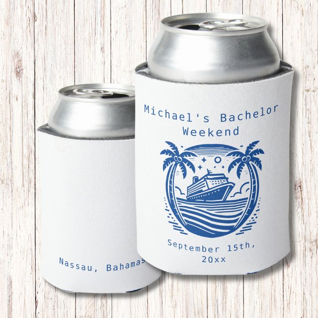Personalized Can Cooler | Cruise Bachelor Party (Creator Uploaded)