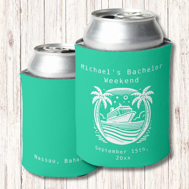 Personalized Can Cooler | Cruise Bachelor Party (Creator Uploaded)