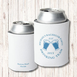 Personalized Can Cooler | Drinking Team Bachelor