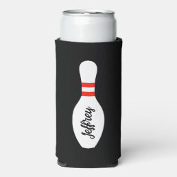 Personalized can cooler for bowling Birthday party