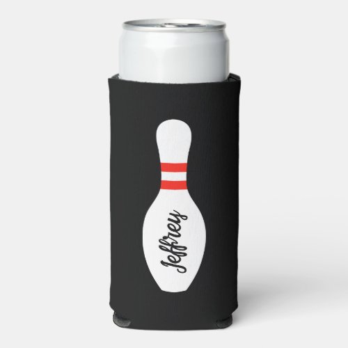 Personalized can cooler for bowling Birthday party