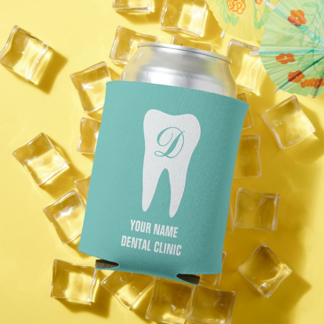 Personalized can cooler for dentist (In Situ Summer)