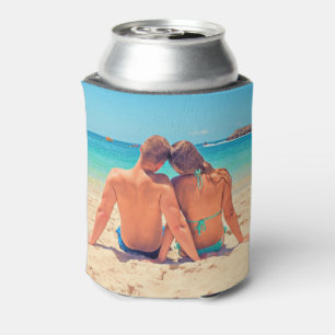Personalized Can Cooler Your Photo and Custom Text