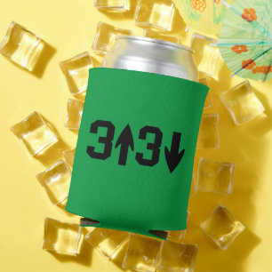 Personalized Can Coolers - 3 Up 3 Down Baseball