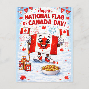 Personalized Canada Flag Day Postcard
