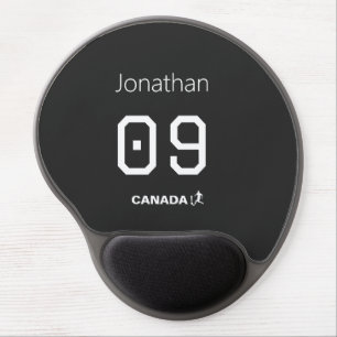 Personalized Canada Soccer Desktop Gear Gel Mouse Pad