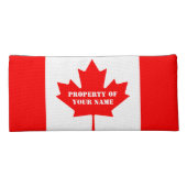 Personalized Canadian flag pencil case for school (Back)