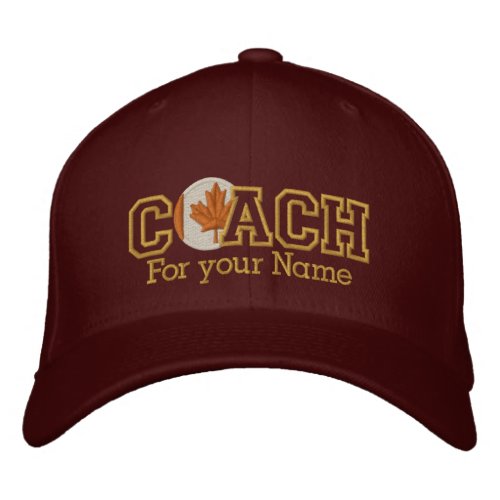 Personalized Canadian Golden Coach with your name Embroidered Baseball Hat