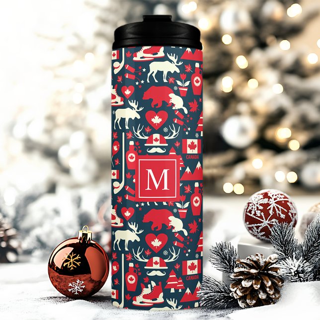 Personalized Canadian Icons Thermal Tumbler (Creator Uploaded)