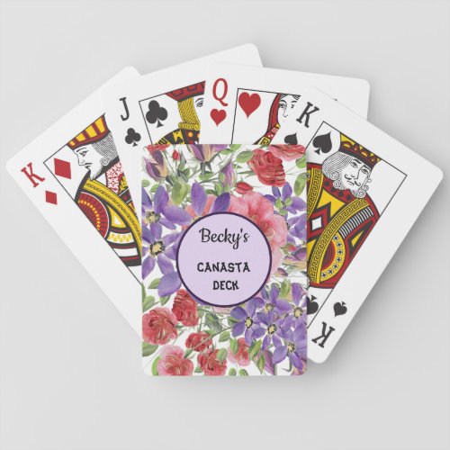 Personalized Canasta Deck Poker Cards