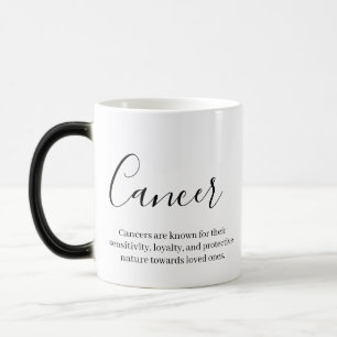 "Personalized Cancer Zodiac sign Name and quality" Color Morph Mug
