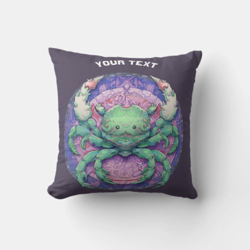 PERSONALIZED CANCER ZODIAC SIGN  THROW PILLOW