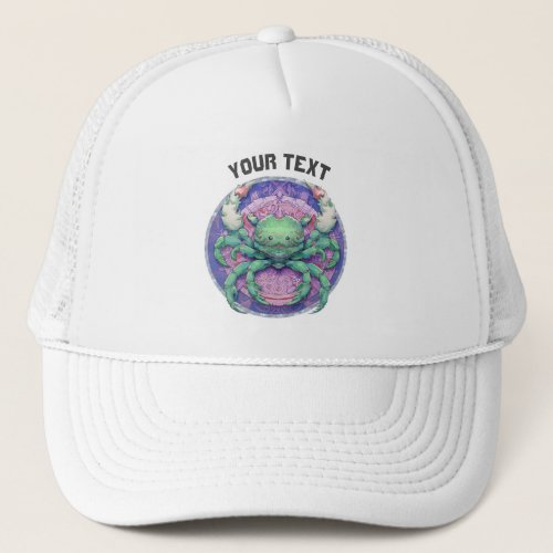 PERSONALIZED CANCER ZODIAC SIGN  TRUCKER HAT