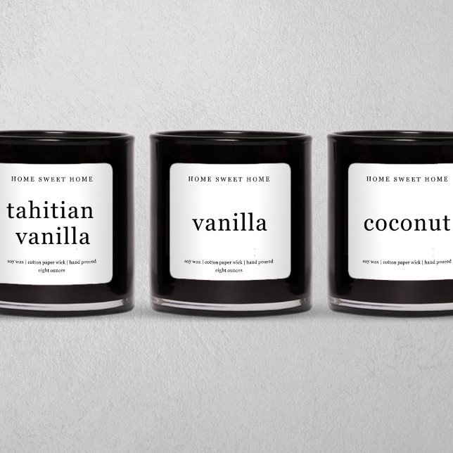 Personalized Candle Label Square Sticker (Creator Uploaded)