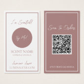 Personalized Candle Scent Sampler Card (Front & Back)