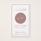 Personalized Candle Scent Sampler Card (Front)