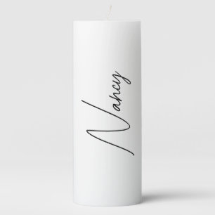 Personalized candle with, Custom Pillar Candles