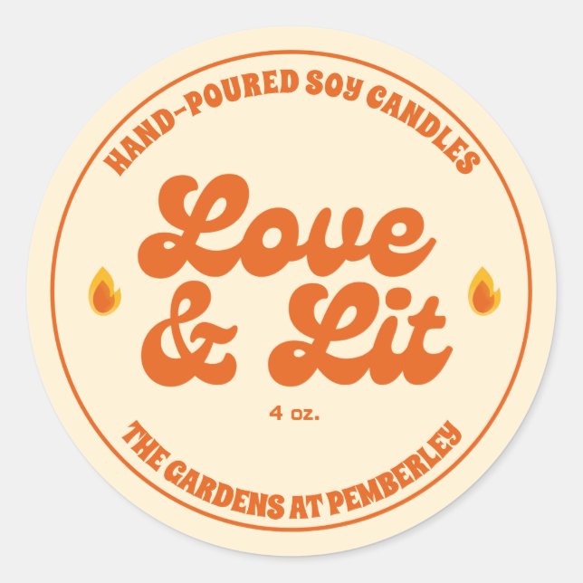 Personalized - Candles Business Label (Front)